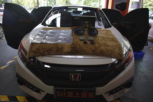 本田思域汽車音響改裝英國正弦波S5兩分頻...